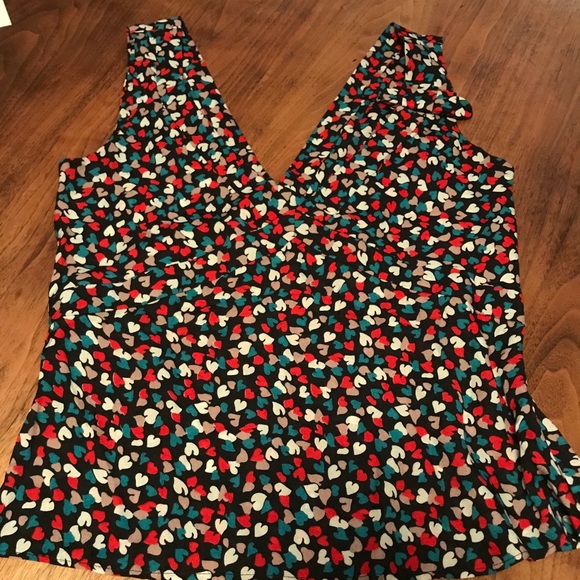 Cacharel Silk Heart Top - Picture 1 of 5